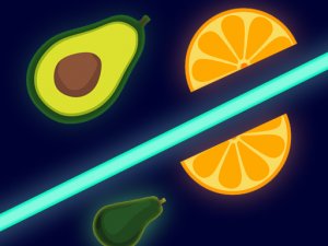 Laser Fruits Slice Online Game