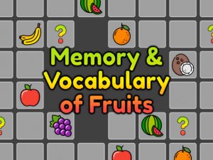 Memory and Vocabulary of Fruits Puzzle Game