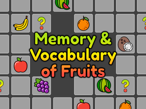 Memory and Vocabulary of Fruits Puzzle Game