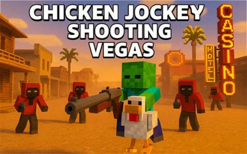 Chicken Jockey Shooting Vegas - Pixel Action Precision Fighter