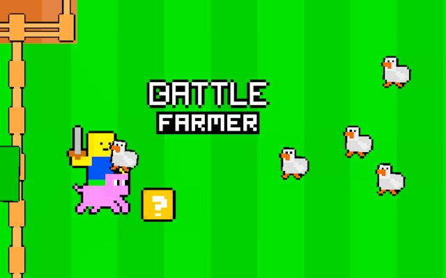 Battle Farmer: Chicken Chase - 2 Player Arcade Game