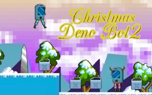 Christmas Deno Bot 2: Sci-Fi Platformer