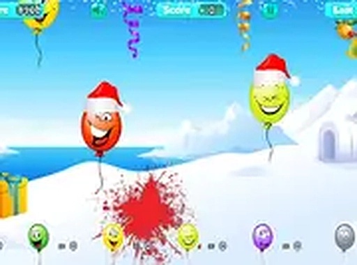 Christmas Balloons Pop Online Game